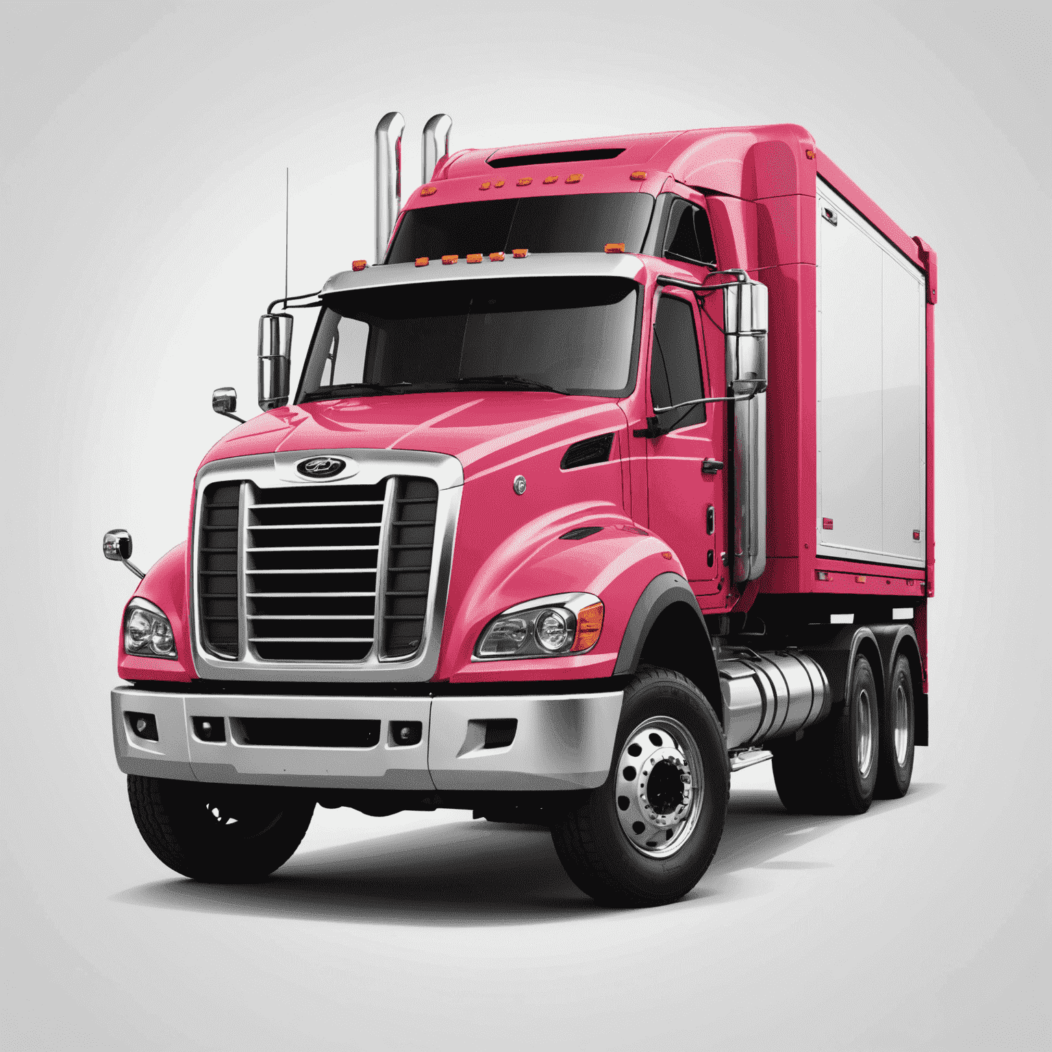 engr_efsllc logo - A stylized truck with red and pink accents on a white background